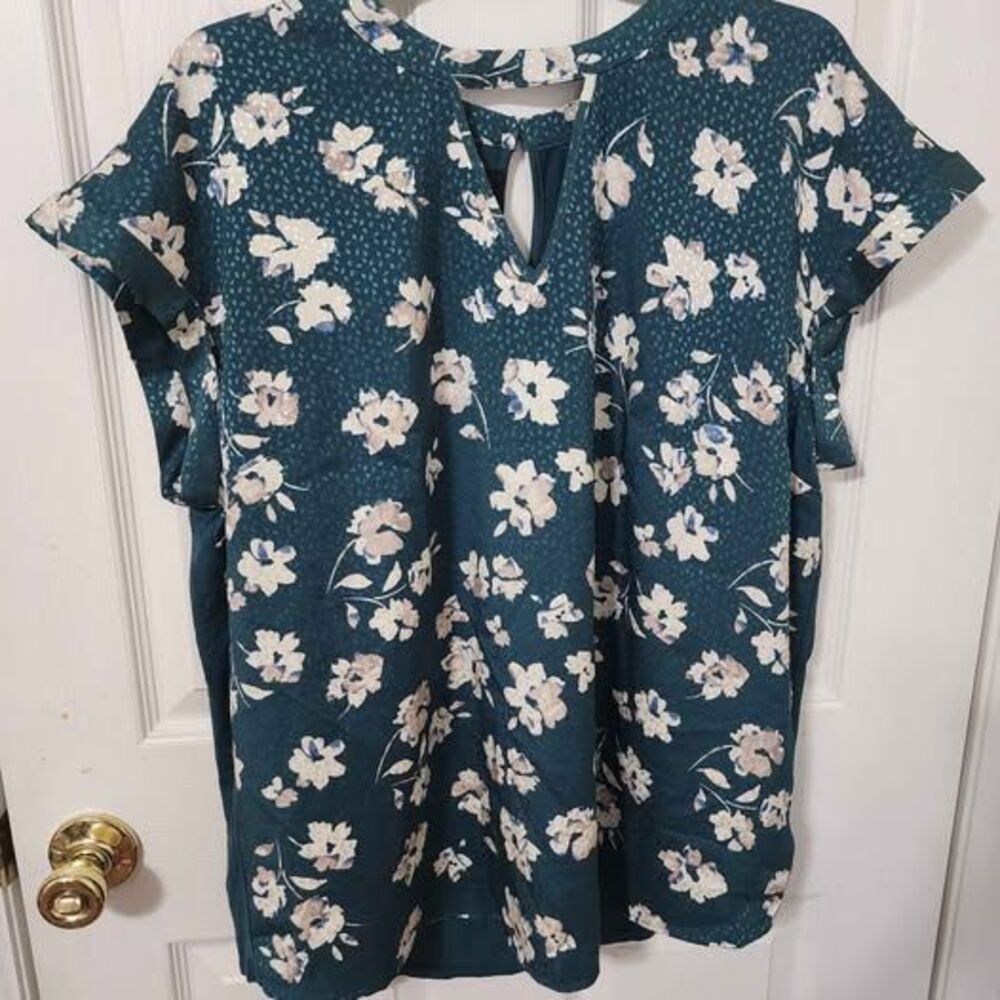 Fortune + Ivy Floral Blouse Size XXL